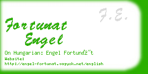 fortunat engel business card
